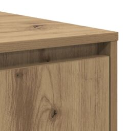 Berkfield Home Coffee Table Artisan oak 80 x 80 x 31 cm Engineered wood in Brown - thumbnail 9