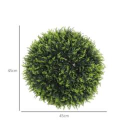 Wyld Haus Zilolo Set of 2 UV Resistant Artificial Topiary Balls 45cm Green - thumbnail 4