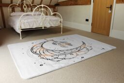 Benjamin Tate Design Dream Catcher With Crescent Moon Rug in Natural - Size: Large - thumbnail 3