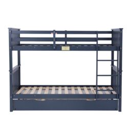 Flair Zoom Wooden Detachable Bunk Bed with Trundle in Grey - Size: Single - thumbnail 7