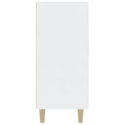 Berkfield Home Sideboard White 90x34x80 cm Engineered Wood - Size: 90 x 34 x 80 cm - thumbnail 5