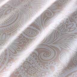 Portfolio Home Paisley Geometric Duvet Cover Quilt Set With Pillow Case Bedding in Natural - Size: Single - thumbnail 3