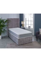 Starlight Beds Grey Memory Foam Spring Hybrid Mattress - Size: EU King