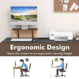 Kelvenix L-shaped Corner Computer Desk in Black - Size: 0.6m2 - thumbnail 5