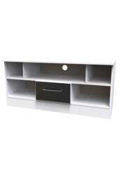 Ready Assembled 2 U Gloucester 1 Drawer TV & Media Unit (Ready Assembled) in Black - thumbnail 3
