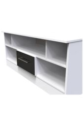 Ready Assembled 2 U Gloucester 1 Drawer TV & Media Unit (Ready Assembled) in Black - thumbnail 4