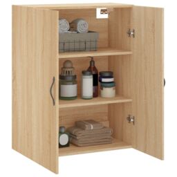 Berkfield Home Wall Mounted Cabinet Sonoma Oak 69.5x34x90 cm Engineered Wood in Brown - thumbnail 5