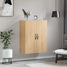 Berkfield Home Wall Mounted Cabinet Sonoma Oak 69.5x34x90 cm Engineered Wood in Brown - thumbnail 3