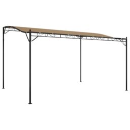 Berkfield Home Canopy Taupe 4x3 m 180 g/m ² Fabric & Steel in Beige - thumbnail 2