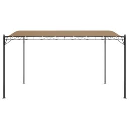 Berkfield Home Canopy Taupe 4x3 m 180 g/m ² Fabric & Steel in Beige - thumbnail 3