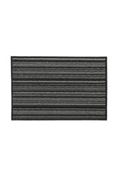 JVL Arona Machine Washable Latex Backed Doormat, 40x60cm, Black - Size: 40 cm x 60 cm