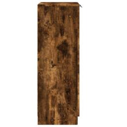 Berkfield Home Shoe Cabinet Smoked Oak 59x35x100 cm Engineered Wood in Brown - Size: 59 x 35 x 100 cm - thumbnail 5