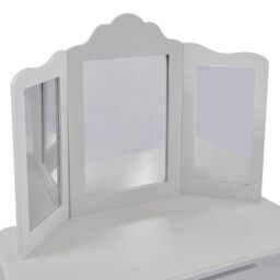 Liberty House Toys Women's Vanity Table & Stool Set in White - thumbnail 5