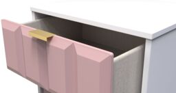 Ready Assembled 2 U Metro 5 Drawer Tall Bedside (Ready Assembled) in Dusty Pink - thumbnail 5