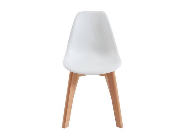 Vente-unique Set Of 2 Children's Polypropylene & Beech Wood Chairs - White - image 1