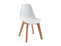 Vente-unique Set Of 2 Children's Polypropylene & Beech Wood Chairs - White - thumbnail 6