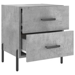 Berkfield Home Bedside Cabinet Concrete Grey 40x35x47.5 cm Engineered Wood - thumbnail 5