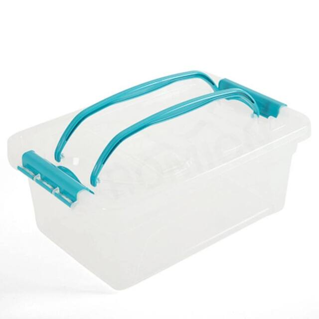 EONLION 13 LITRE Plastic Storage Carry Clear Boxes - Size: 500mm - image 1