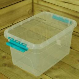 EONLION 13 LITRE Plastic Storage Carry Clear Boxes - Size: 500mm - thumbnail 3