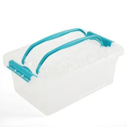 EONLION 13 LITRE Plastic Storage Carry Clear Boxes - Size: 500mm - thumbnail 1