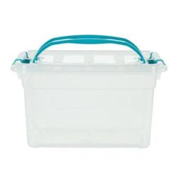 EONLION 13 LITRE Plastic Storage Carry Clear Boxes - Size: 500mm - thumbnail 2