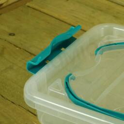 EONLION 13 LITRE Plastic Storage Carry Clear Boxes - Size: 500mm - thumbnail 4