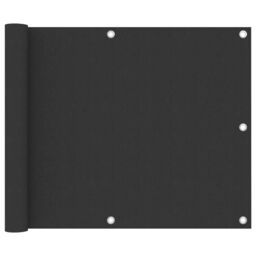 Berkfield Home Balcony Screen Anthracite 75x300 cm Oxford Fabric in Black - thumbnail 1