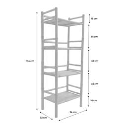 sweeek 4-level bamboo shelf in Brown - thumbnail 5