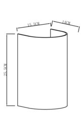 Harper Living Wall Wash Light with Switch Mocha Cylinder Fabric Shade in Brown - thumbnail 5