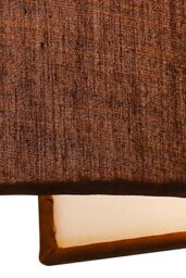 Harper Living Wall Wash Light with Switch Mocha Cylinder Fabric Shade in Brown - thumbnail 4