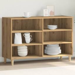 Berkfield Home Sideboard Artisian Oak 103.5x35x70 cm Engineered Wood in Brown - thumbnail 3