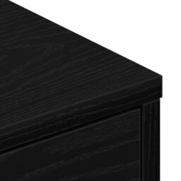 Berkfield Home TV Stand - Artisan Oak, 80x34x35.5 cm, Made from Engineered Wood in Black - Size: 80x34x35.5 cm - thumbnail 9