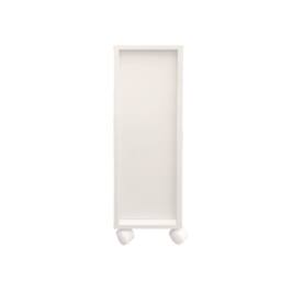 Hygrad Built to Survive Slim Bathroom Floor Cabinet, Narrow Floor Storage Unit With 3 Drawers in White - thumbnail 6