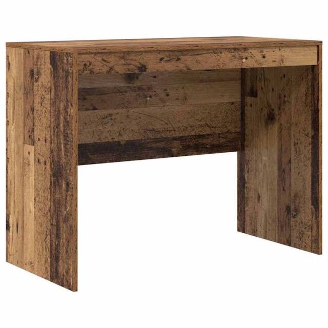 Berkfield Home Rustic Writing Desk Old wood Solid Wood 100 x 50 x 76 cm in Brown - image 1