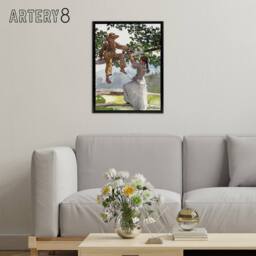 "Artery8 On the Fence Children Portrait Winslow Homer Framed Canvas Wall Art - Size: W12"" x H16""" - thumbnail 3