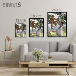 "Artery8 On the Fence Children Portrait Winslow Homer Framed Canvas Wall Art - Size: W12"" x H16""" - thumbnail 4