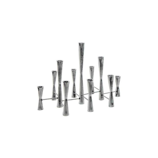 Lemon Pavilion Furniture and Decor Parker 11 Piece Candle Centerpiece - L27 x W51.5 x H42 cm - Silver - image 1
