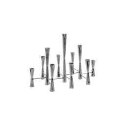 Lemon Pavilion Furniture and Decor Parker 11 Piece Candle Centerpiece - L27 x W51.5 x H42 cm - Silver - thumbnail 1