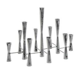 Lemon Pavilion Furniture and Decor Parker 11 Piece Candle Centerpiece - L27 x W51.5 x H42 cm - Silver - thumbnail 2