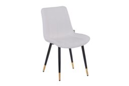 Hygrad Built to Survive Set of 2 Faux Leather PU Padded Dining Chairs Kitchen Dining Room Chair Set Family in White