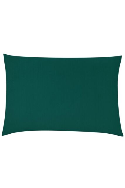 Furn Contra Soft Velvet Contrast Coloured Reverse Cushion in Teal - Size: 40 cm x 60 cm - image 1