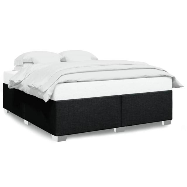 Berkfield Home Bed Frame without Mattress Black¬†Super King Fabric in Black - Size: Super King - image 1