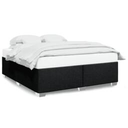 Berkfield Home Bed Frame without Mattress Black¬†Super King Fabric in Black - Size: Super King - thumbnail 1