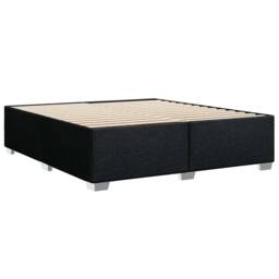 Berkfield Home Bed Frame without Mattress Black¬†Super King Fabric in Black - Size: Super King - thumbnail 6