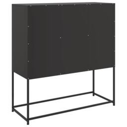 Berkfield Home Sideboard Black 100.5x39x107 cm Steel - thumbnail 8