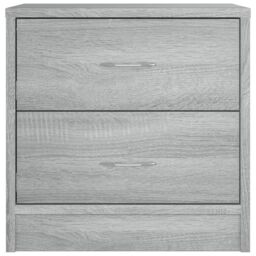 Berkfield Home Bedside Cabinet Grey Sonoma 40x30x40 cm Engineered Wood - Size: 40 x 30 x 40 cm - thumbnail 4
