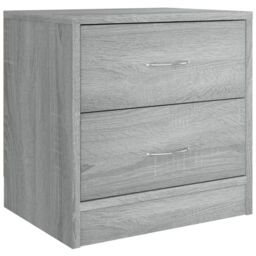 Berkfield Home Bedside Cabinet Grey Sonoma 40x30x40 cm Engineered Wood - Size: 40 x 30 x 40 cm - thumbnail 2