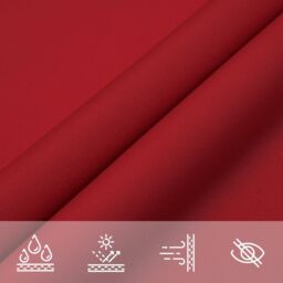 Berkfield Home Sunshade Sail Oxford Fabric Square 5x5 m Red - thumbnail 7