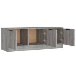 Berkfield Home TV Cabinet Grey Sonoma 102x35x36.5 cm Engineered Wood - thumbnail 7