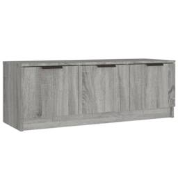 Berkfield Home TV Cabinet Grey Sonoma 102x35x36.5 cm Engineered Wood - thumbnail 3
